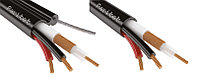 КВК-Пт 2-2х0.5 кабель коаксиальный комбинированный для внешней прокладки с тросом
