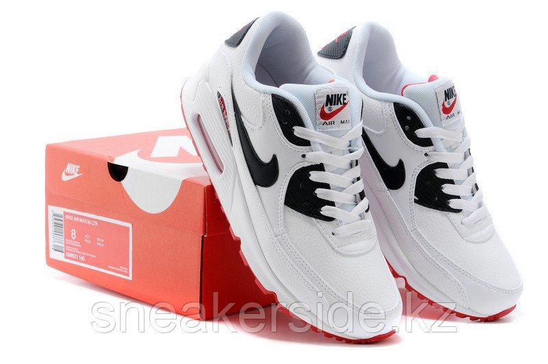 Кроссовки Nikе Air Max 90 Essential "White Red Black" (37-44) - фото 6 - id-p42526607