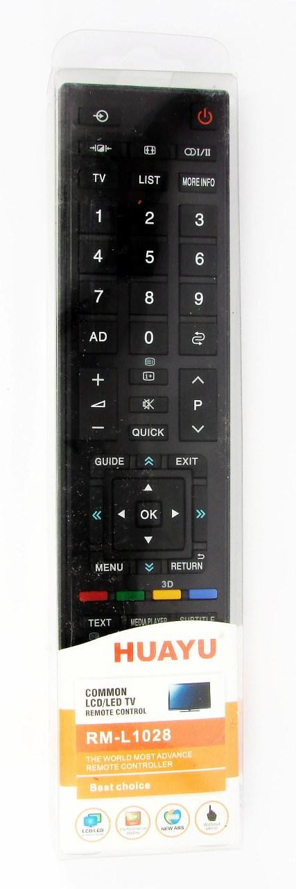 Пульт для телевизора TOSHIBA (HUAYU) RM-L1028 (LCD+3D) универсальный - фото 2 - id-p42531233