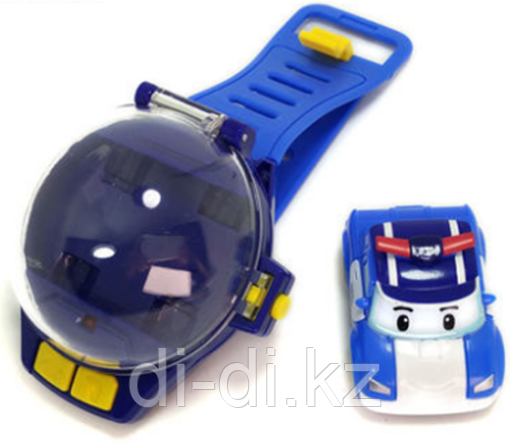 Часы с мини-машинкой на ИК-управлении "Робокар Поли"