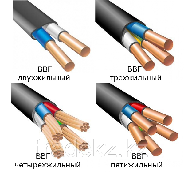 ВВГ 3х4+1x2,5 кабель силовой - фото 1 - id-p42533649