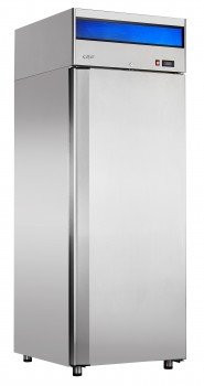 Шкаф холодильный среднетемпературный ШХс-0,5-01 нержавейка верхний агрегат