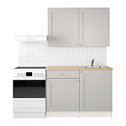 Кухня КНОКСХУЛЬТ серый 120x61x220 см ИКЕА, IKEA