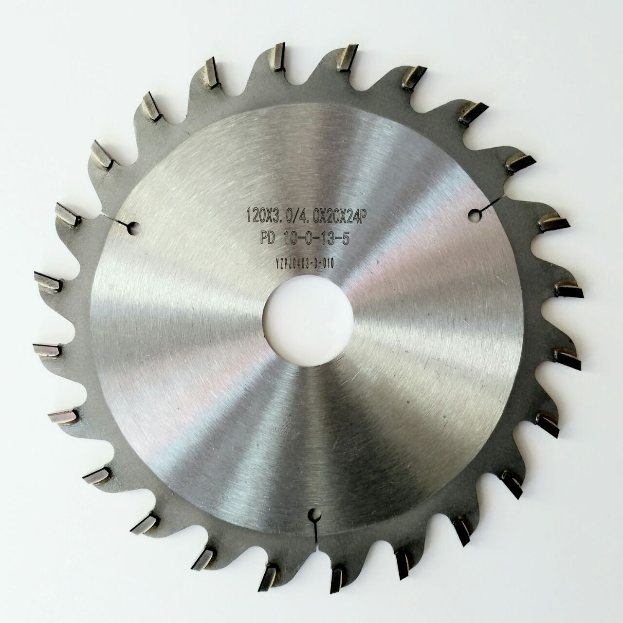 Подрезная АЛМАЗНАЯ пила HUKAY 120x3.0-4.0/2.2x20x24T для форматно-раскроечного станка
