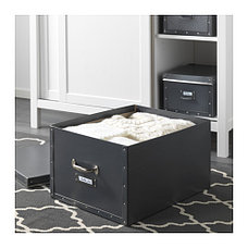 Коробка с крышкой ФЬЕЛЛА темно-серый ИКЕА, IKEA , фото 3