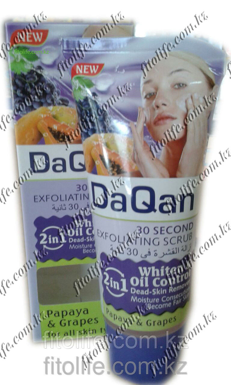 Скраб для лица DaQan,папайя и виноград