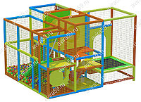 Детский игровой лабиринт Прекрасный домик (3300х3700х2500 мм), фото 1