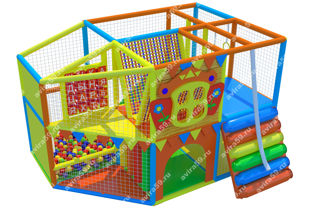 Детский игровой лабиринт Домик (3600х2400х2300 мм)