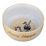 Trixie Миска для кроликов, морских свинок. Керамика. Из серии Honey & Hopper. 11см - фото 1 - id-p42618039