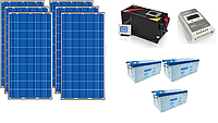 Автономная солнечная электростанция 6,8 кВт*ч в сутки (1.5 кВт в час) 24 В, фото 1