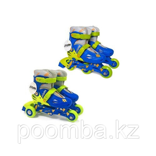 Раздвижные роликовые коньки 2 в 1, р. 30-33
