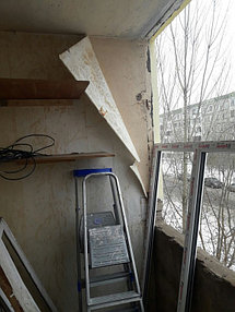 Остекление, обшивка и утепление балкона по адресу ул. Куйши Дина 46 1