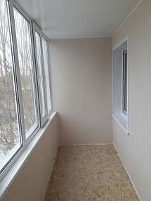 Остекление, обшивка и утепление балкона по адресу ул. Куйши Дина 46 39