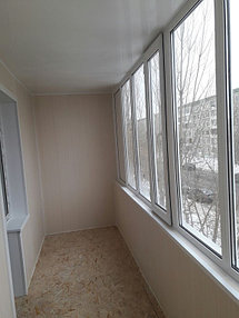 Остекление, обшивка и утепление балкона по адресу ул. Куйши Дина 46 41