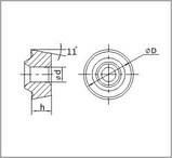 Пластина для колесных пар RPUX 3010 MO TN, фото 2