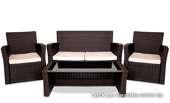 Ротанговая мебель "Комплект Диван + 2 кресла"