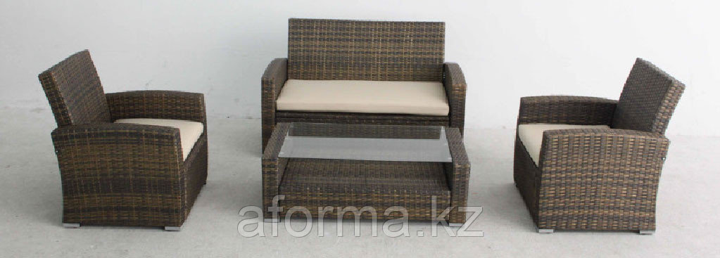 Ротанговая мебель "Комплект Диван + 2 кресла" - фото 3 - id-p42659956