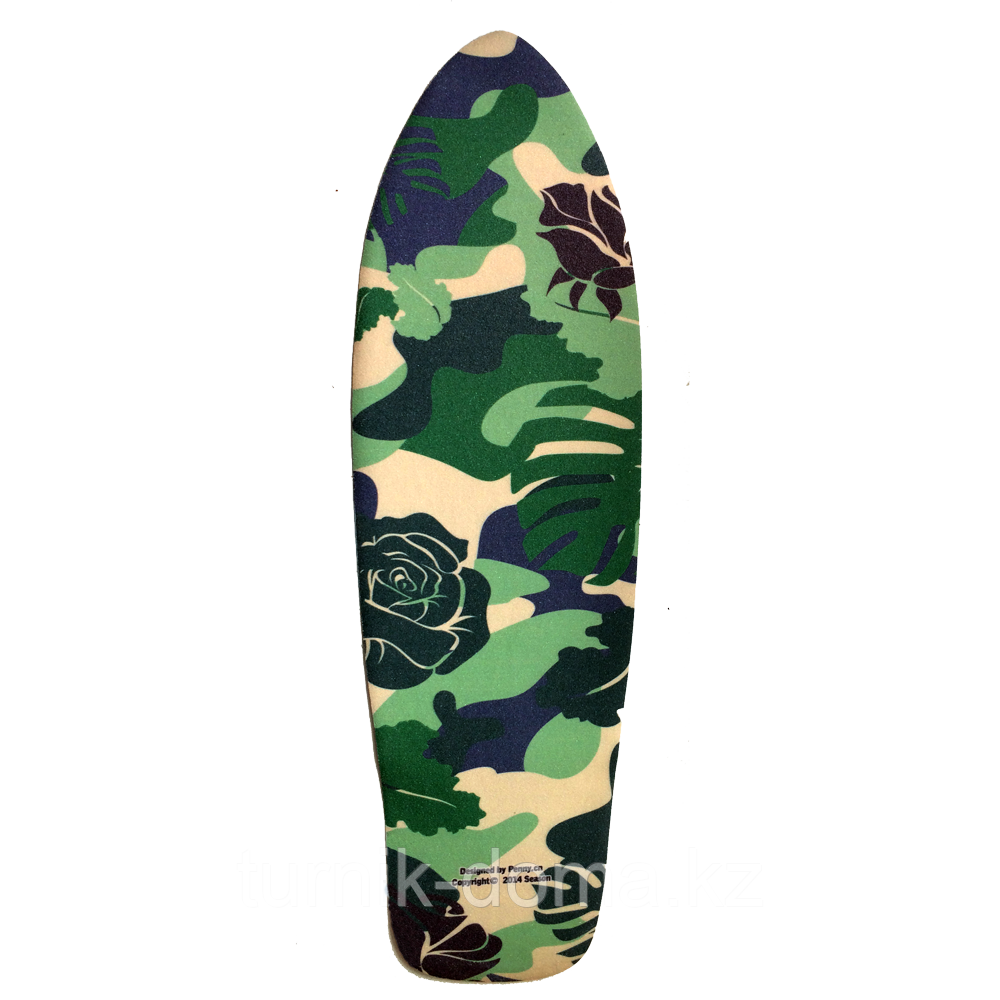 Наждак-самоклейка антискользящая "Camouflage" для деревянного скейта рыбки 27 дюймов (Penny)