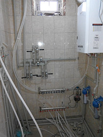 Монтаж системы отопления, водоснабжения, канализации "Под ключ "дом 240 м2 мкр.Жеруйык Алматинская обл. 19