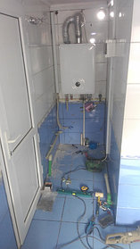 Монтаж котла Rinnai в бане 40 м2 п.ГРЭС Алматинская обл. 1