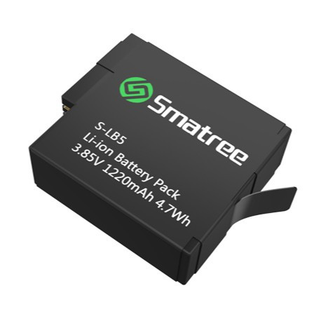 Доп. аккумулятор 1220mAh Smatree® SM-502 для GoPro HERO 5 Black (1шт).