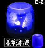 Электронная светодиодная свеча «Задуй меня» с датчиками дистанционного включения (B1 С днем рождения), фото 4