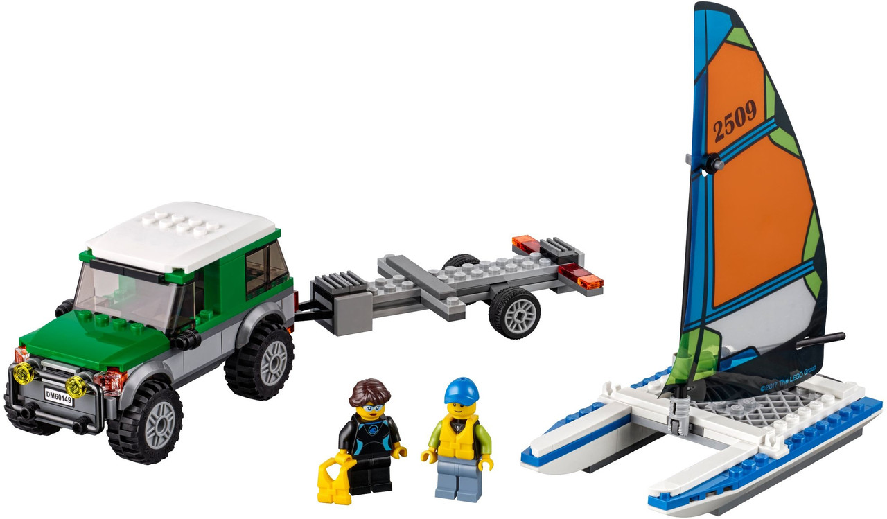 LEGO Город 60149 Внедорожник с прицепом для катамарана