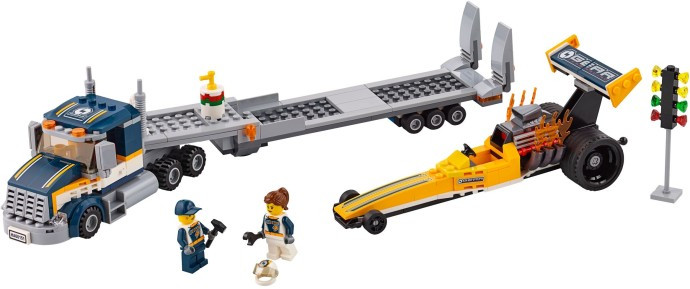 LEGO Город 60151 Грузовик для перевозки драгстера