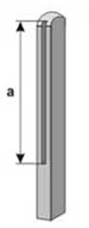 Железобетонная стойка (h=2,0 м) - фото 1 - id-p42724326
