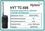 Рации HYT TC-508 носимые 400 - 470 мГц., фото 4