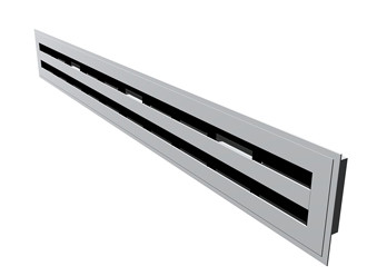 Линейная решетка с алюминиевыми лопостями - фото 5 - id-p54430215