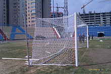 Футбольные ворота профессиональные алюминиевые овал 100*120 мм