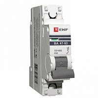 Автоматический выключатель ВА 47-63, 1P 6,10,16,20,25  А(С) 4,5kA EKF PROxima