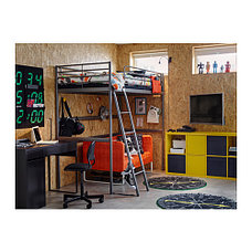 Кровать-чердак каркас СВЭРТА серебристый ИКЕА, IKEA, фото 2