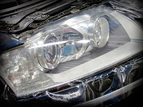 Бронирование защита фар пленкой США (анти-гравийная)