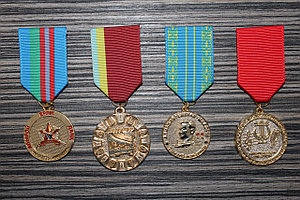 Медаль на колодке муаровой