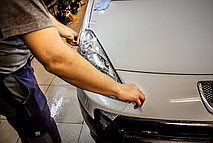 Бронирование защита фар пленкой США (анти-гравийная)