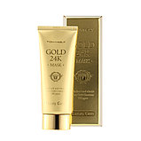 Омолаживающая маска с коллоидным золотом и экстрактом муцина улитки Tonymoly Luxury Gem Gold 24K Mask,100мл, фото 3