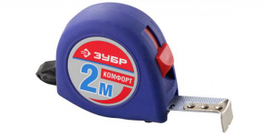 Рулетка ЗУБР "МАСТЕР" "КОМФОРТ", корпус с резиновым напылением, 2мх16мм