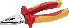 Плоскогубцы ЗУБР "ПРОФЕССИОНАЛ" "ПРОФИЭЛЕКТРИК", диэлектрические комбинированные, двухкомп рукоятка, до ~1000В, 200мм