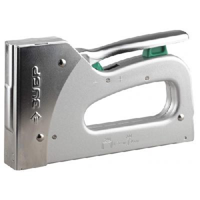 Пистолет ЗУБР скобозабивной металлический пружинный, регулируемый, тип 140: 6-14 мм; тип 300: 16 мм, 2-в-1