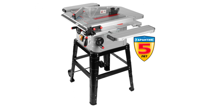 Пила ЗУБР настольная, станина, 4500об/мин, 255х30х2, 8мм, 1600Вт