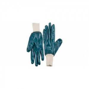 Перчатки ЗУБР "МАСТЕР" рабочие с манжетой, с полным нитриловым покрытием, размер XL (10) - фото 1 - id-p42776295