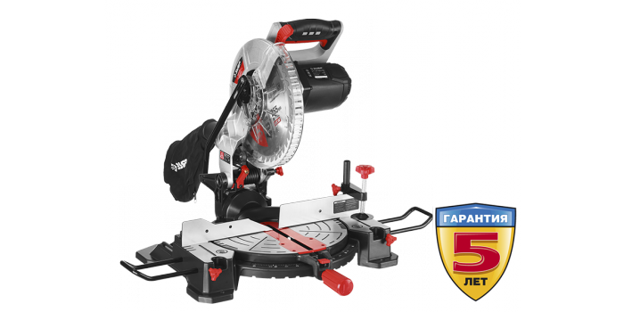 Пила ЗУБР "МАСТЕР" торцовочная, 255 мм, 1600 Вт, 5000 об/мин, лазер, удлинители стола