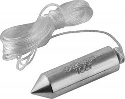 Отвес ЗУБР "МАСТЕР" строительный со шнуром, в пластиковом контейнере, 400 г