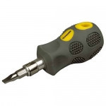 Отвертка STAYER "MAX-GRIP" с двухстор стержнем, Cr-V, "бочка", SL 6, 5/PH №2