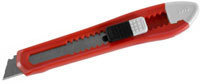 Нож ЗУБР с сегментированным лезвием, корпус из AБС пластика, сдвижной фиксатор, сталь У8А, 18мм