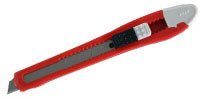Нож ЗУБР с сегментированным лезвием, корпус из AБС пластика, сдвижной фиксатор, сталь У8А, 9мм - фото 1 - id-p42776879