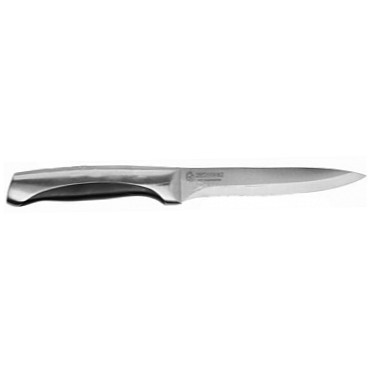 Нож LEGIONER "FERRATA" универсальный, рукоятка с металлическими вставками, лезвие из нержавеющей стали, 125мм - фото 1 - id-p42777112