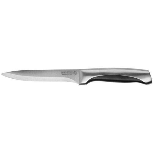 Нож LEGIONER "FERRATA" овощной, рукоятка с металлическими вставками, лезвие из нержавеющей стали, 90мм